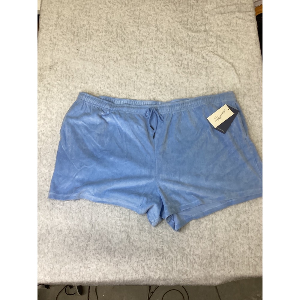 Universal Thread Sky Blue Velour Lounge Shorts Plus Size 4X NWT Drawstring